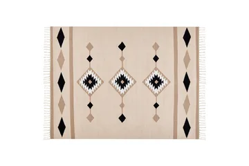 Berdik Kelimtæppe 160x230 cm - Beige - Tekstiler - Tæpper - Orientalske tæpper - Kelimtæpper