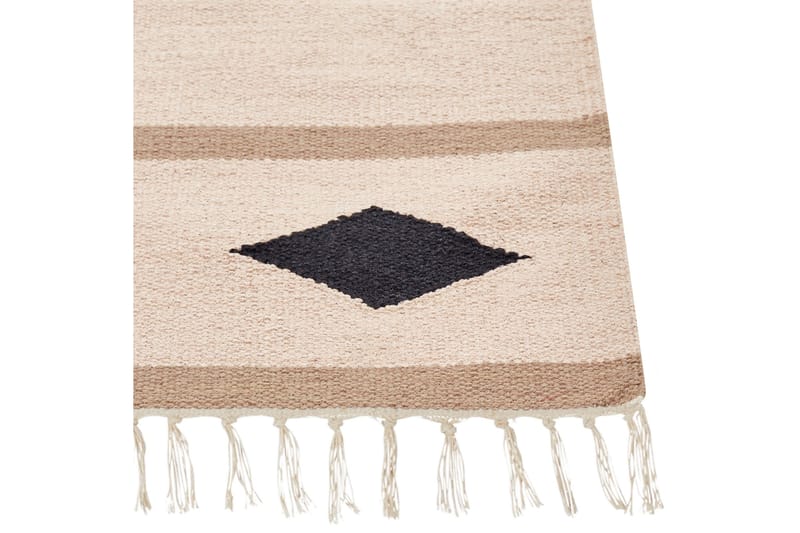 Berdik Kelimt æppe 160x230 cm - Beige - Tekstiler - Tæpper - Orientalske tæpper - Kelimtæpper