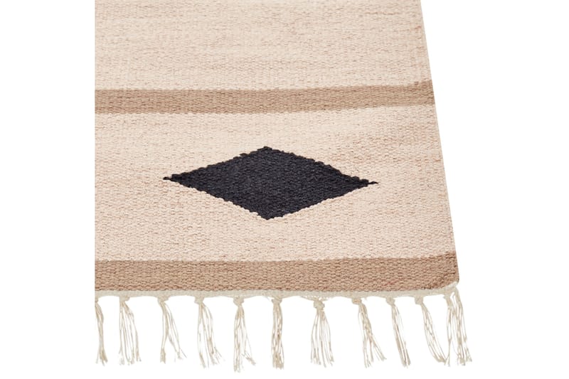 Berdik Kelimtæppe 200x300 cm - Beige - Tekstiler - Tæpper - Orientalske tæpper - Kelimtæpper