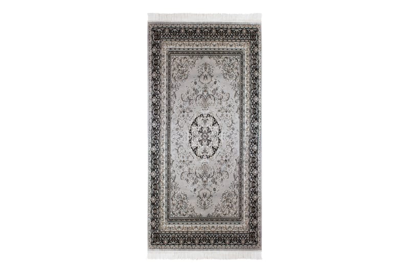 Casablanca Medaljon Gulvtæppe 80x150 - Sølv - Tekstiler - Tæpper - Orientalske tæpper