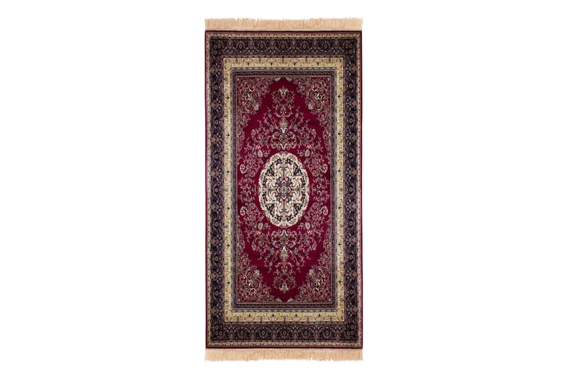 Casablanca Medaljon Gulvtæppe 80x250 - Rød - Tekstiler - Tæpper - Orientalske tæpper