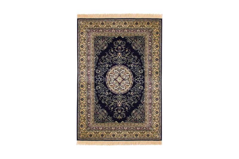 Casablanca Medallion Gulvtæppe 130x190 - Marineblå - Persisk tæppe - Orientalske tæpper