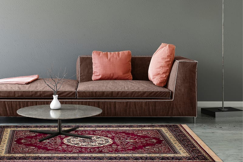 Casablanca Medallion Gulvtæppe 160x230 - Red - Tekstiler - Tæpper - Orientalske tæpper
