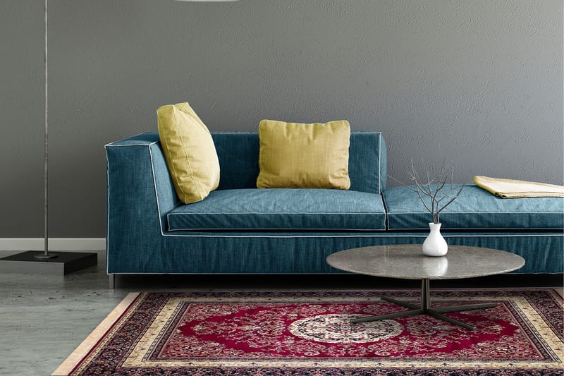 Casablanca Medallion Gulvtæppe 160x230 - Red - Tekstiler - Tæpper - Orientalske tæpper
