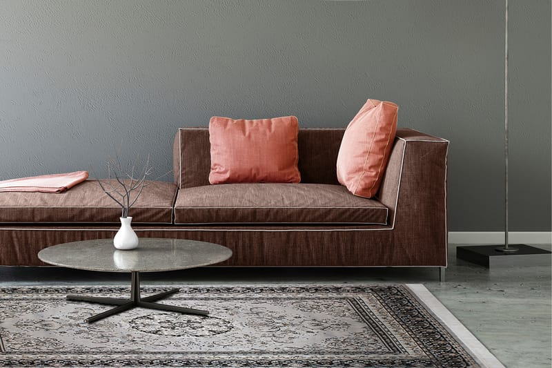 Casablanca Medallion Gulvtæppe 160x230 - Sølv - Tekstiler - Tæpper - Orientalske tæpper