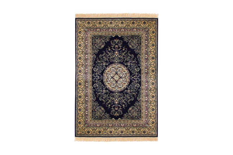 Casablanca Medallion Gulvtæppe 200x300 - Marineblå - Tekstiler - Tæpper - Orientalske tæpper