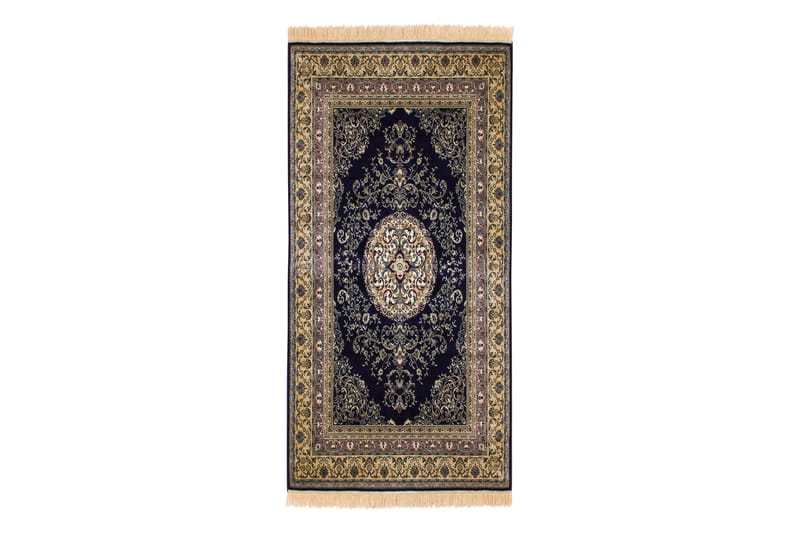 Casablanca Medallion Tæppe 80x150 - Marine - Tekstiler - Tæpper - Orientalske tæpper