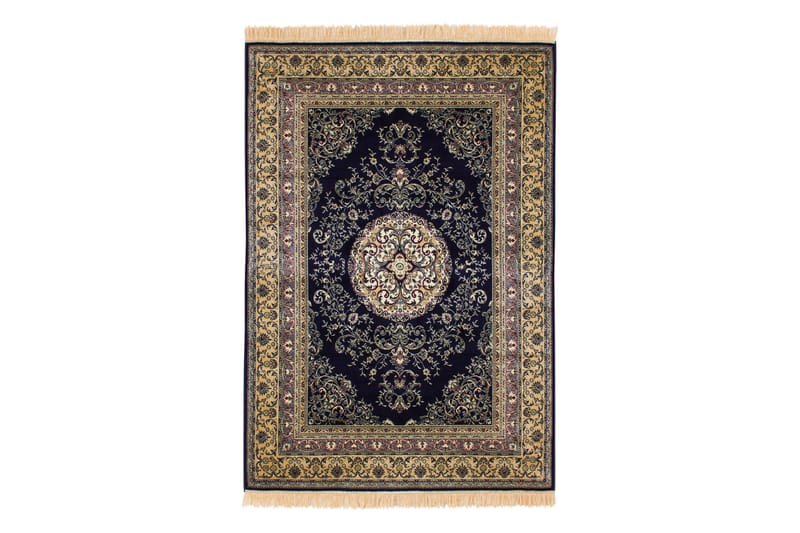 Casablanca Orientalsk Tæppe 240x330 Viskose - Marine - Tekstiler - Tæpper - Orientalske tæpper