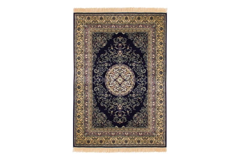 Casablanca Orientalsk Tæppe 240x330 Viskose - Marine - Persisk tæppe - Orientalske tæpper