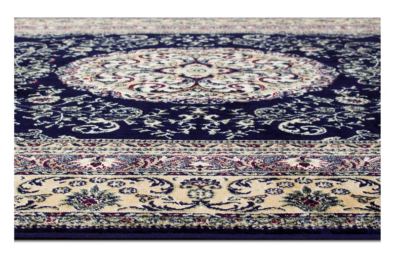 Casablanca Orientalsk Tæppe 240x330 Viskose - Marine - Tekstiler - Tæpper - Orientalske tæpper