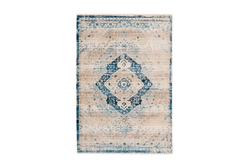 Gandeer tæppe Lond creme / blå 120x170 cm - Orientalske tæpper - Persisk tæppe