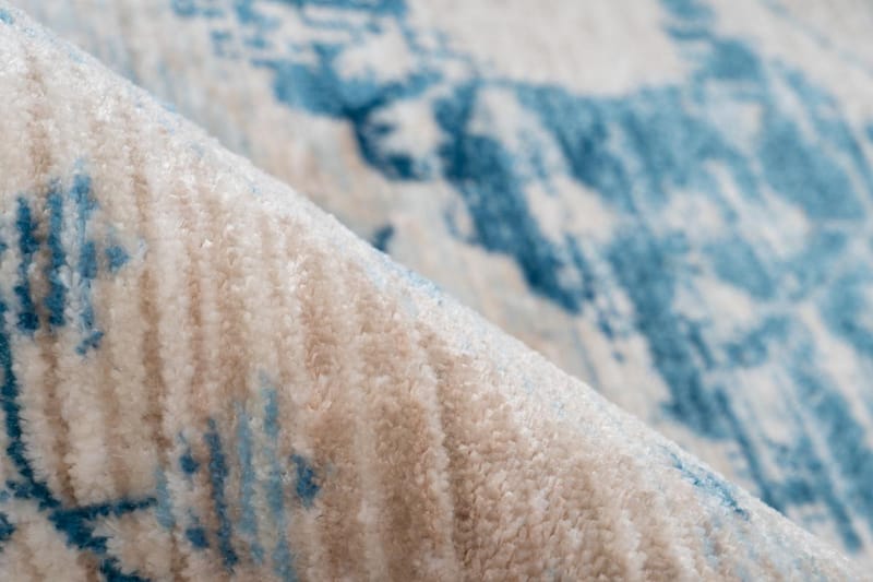 Gandeer tæppe Lond creme / blå 200x290 cm - Orientalske tæpper - Persisk tæppe