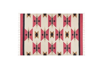 Garni Kelimtæppe 200x300 cm - Rød - Tekstiler - Tæpper - Orientalske tæpper - Kelimtæpper