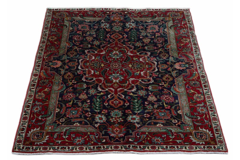 Håndknytten Exclusive persisk nåletæppe 134x184 cm Kelim - Mørkeblå / rød - Orientalske tæpper - Persisk tæppe