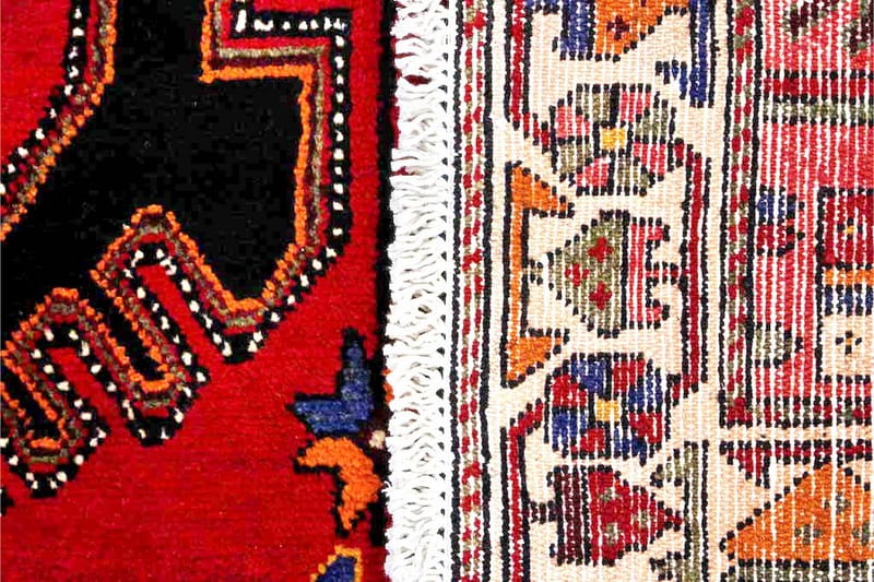 Håndknytten Exclusive persisk nåletæppe 115x272 cm Kelim - Mørkeblå / rød - Orientalske tæpper - Persisk tæppe