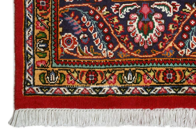 Håndknytten Persisk Patina tæppe 254x340 cm - Rød / mørkeblå - Orientalske tæpper - Persisk tæppe
