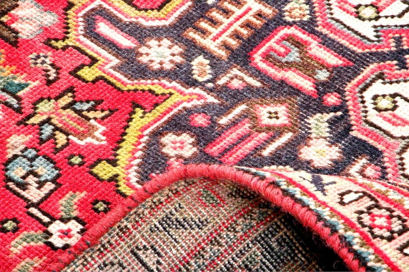 Håndknytten Persisk Patchwork Tæppe 193x285 cm Kelim - Rød / mørkeblå - Orientalske tæpper - Persisk tæppe
