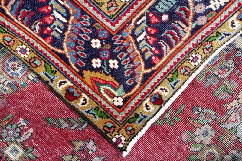 Håndknytten Persisk Patina tæppe 192x300 cm - Rød / mørkeblå - Orientalske tæpper - Persisk tæppe