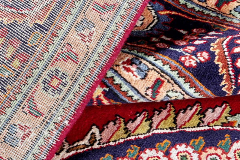 Håndknytten Persisk Patina tæppe 288x386 cm - Rød / mørkeblå - Orientalske tæpper - Persisk tæppe
