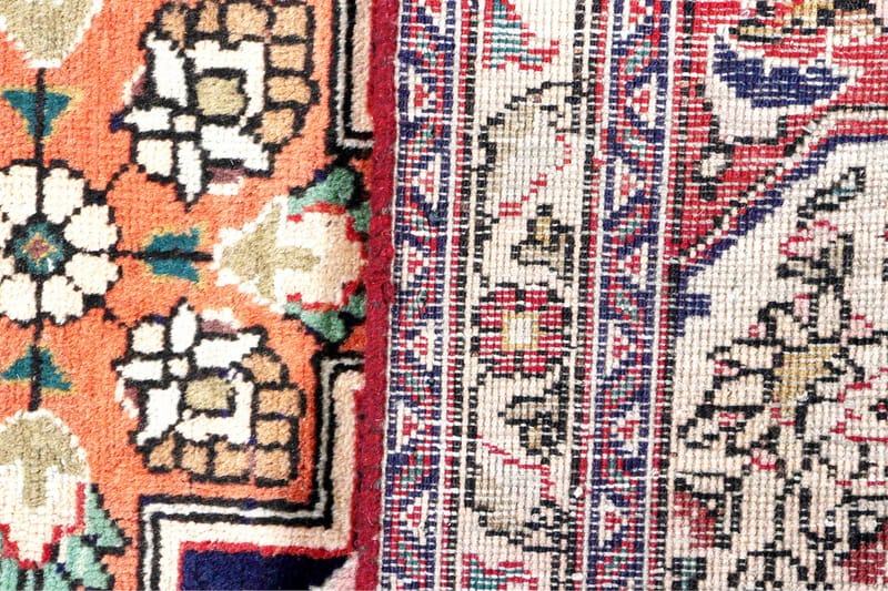 Håndknytten Persisk Patina tæppe 235x320 cm - Rød / grøn - Orientalske tæpper - Persisk tæppe