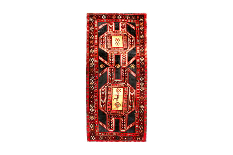 Håndknytten Persisk Patchwork Tæppe 199x301 cm Kelim - Rød / mørkeblå - Orientalske tæpper - Persisk tæppe