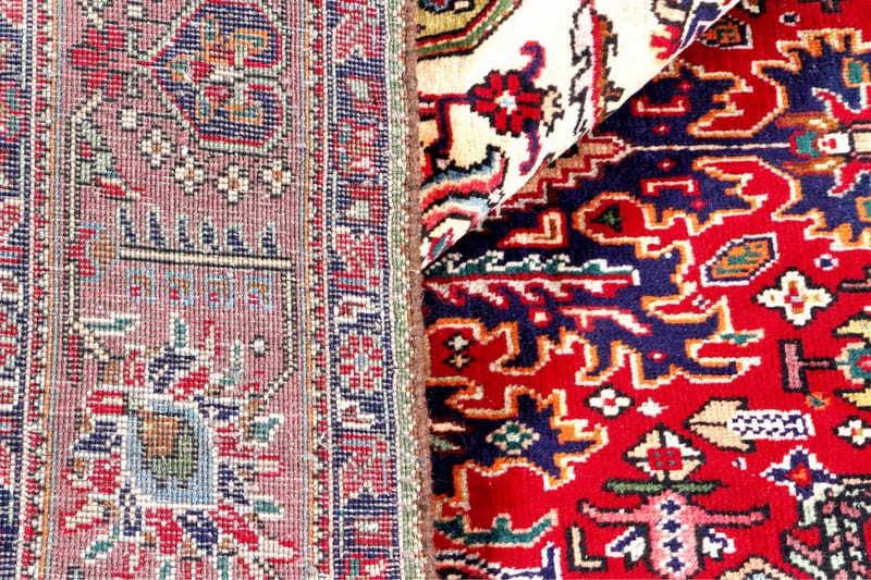 Håndknytten Persisk Patina tæppe 199x288 cm - Beige / rød - Orientalske tæpper - Persisk tæppe