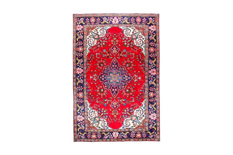 Håndknytten Persisk Patchwork Tæppe 194x300 cm Kelim - Rød / mørkeblå - Orientalske tæpper - Persisk tæppe
