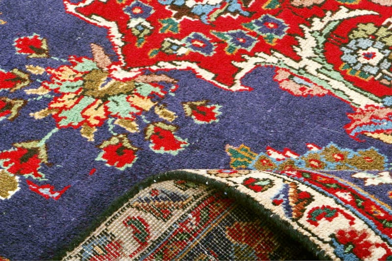 Håndknytten Persisk Patina tæppe 290x390 cm - Mørkeblå / rød - Orientalske tæpper - Persisk tæppe