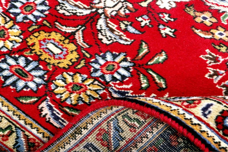 Håndknytten Persisk Patina tæppe 244x340 cm - Rød / mørkeblå - Orientalske tæpper - Persisk tæppe