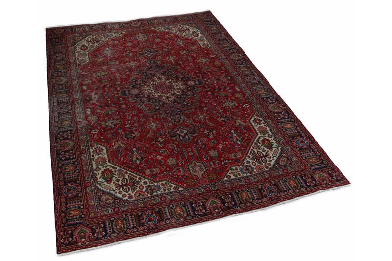 Håndknytten Persisk Patchwork Tæppe 222x324 cm Kelim - Rød / mørkeblå - Orientalske tæpper - Persisk tæppe