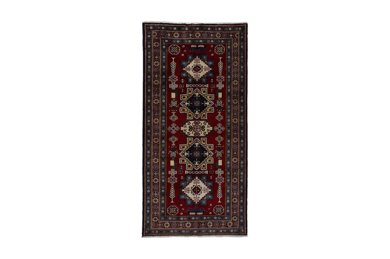 Håndknyttet Exclusive persisk tæppe 144x295 cm - Rød / mørkeblå - Orientalske tæpper - Persisk tæppe
