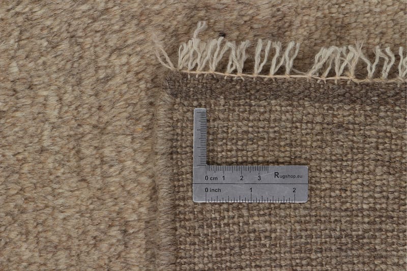Håndknyttet Gabbeh Shiraz Uld Beige 157x190cm - Håndvævede tæpper - Orientalske tæpper - Persisk tæppe