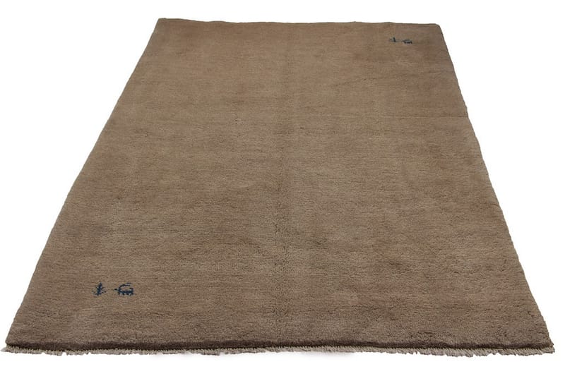 Håndknyttet Gabbeh Shiraz Uld Beige 175x240cm - Håndvævede tæpper - Orientalske tæpper - Persisk tæppe