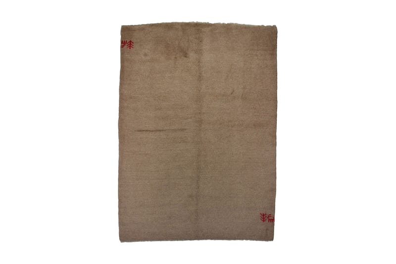 Håndknyttet Gabbeh Shiraz Uld Beige 176x237cm - Håndvævede tæpper - Orientalske tæpper - Persisk tæppe