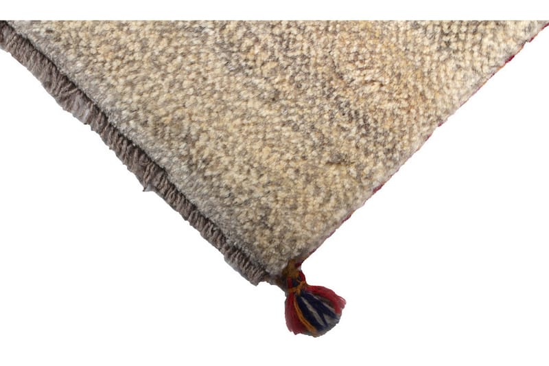 Håndknyttet Gabbeh Shiraz Uld Beige 83x133cm - Håndvævede tæpper - Orientalske tæpper - Persisk tæppe