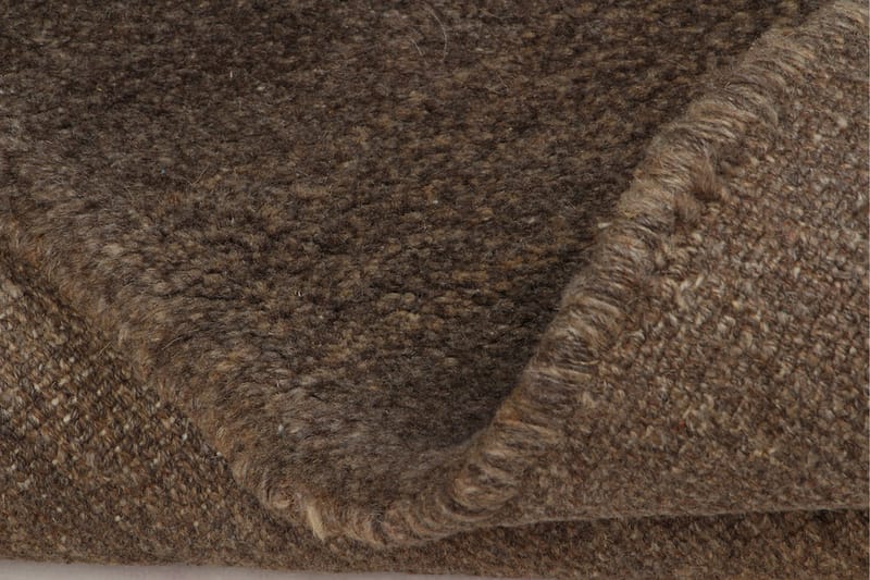 Håndknyttet Gabbeh Shiraz Uld Brun 155x183cm - Håndvævede tæpper - Orientalske tæpper - Persisk tæppe