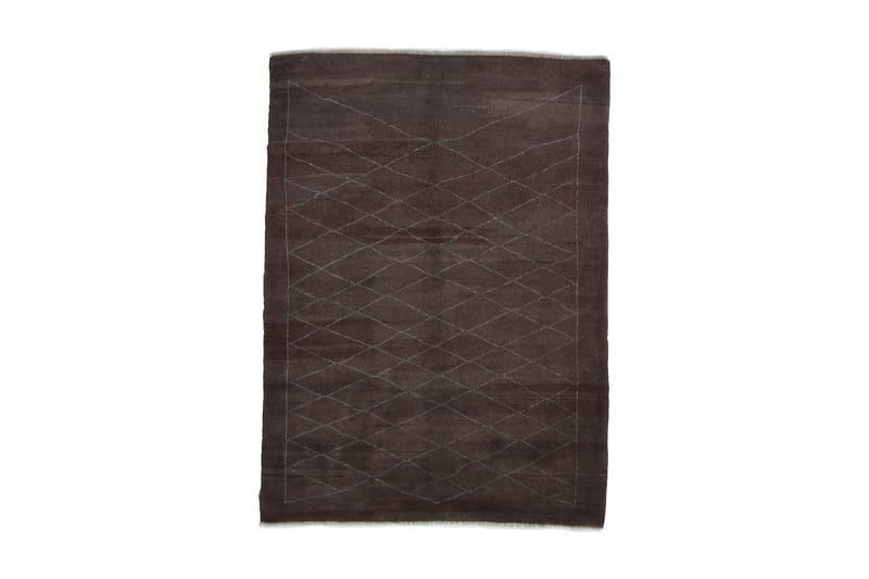 Håndknyttet Gabbeh Shiraz Uld Brun / Blå 179x240cm - Håndvævede tæpper - Orientalske tæpper - Persisk tæppe
