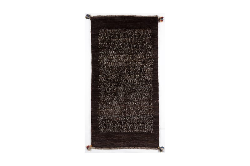 Håndknyttet Gabbeh Shiraz Uld Brun / Creme 71x138cm - Håndvævede tæpper - Orientalske tæpper - Persisk tæppe