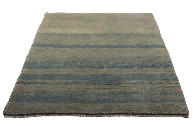 Håndknyttet Gabbeh Shiraz uld creme / blå 165x185cm - Håndvævede tæpper - Orientalske tæpper - Persisk tæppe