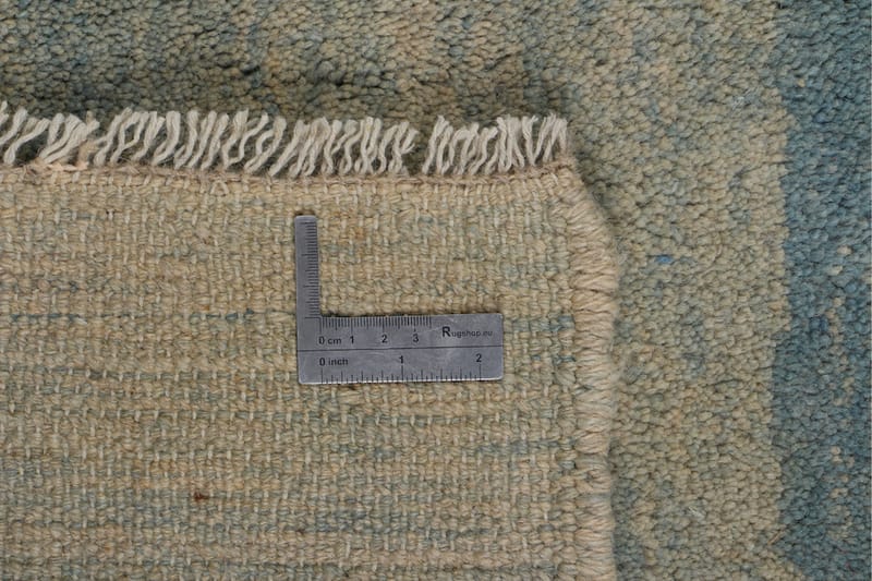 Håndknyttet Gabbeh Shiraz uld creme / blå 165x185cm - Håndvævede tæpper - Orientalske tæpper - Persisk tæppe