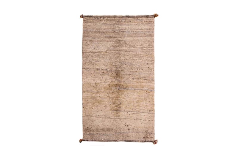 Håndknyttet Gabbeh Shiraz uld creme / Grå 102x175cm - Håndvævede tæpper - Orientalske tæpper - Persisk tæppe