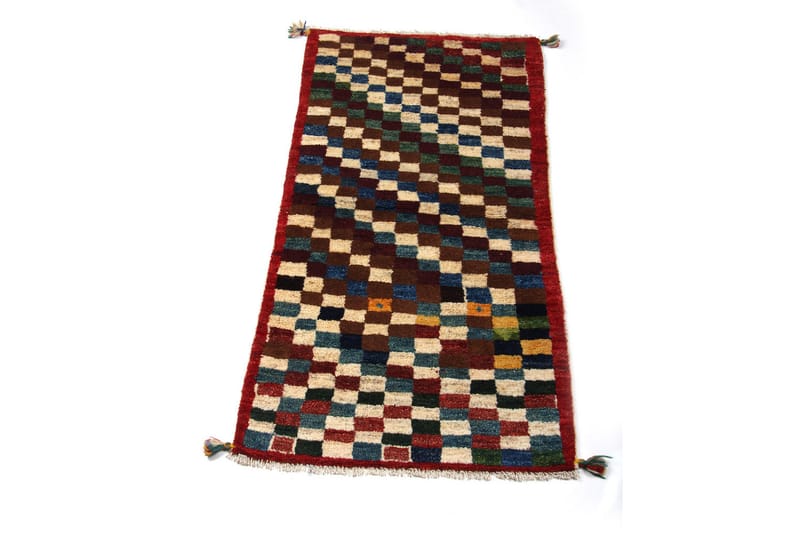 Håndknyttet Gabbeh Shiraz uld Flerfarvet 69x140cm - Håndvævede tæpper - Orientalske tæpper - Persisk tæppe