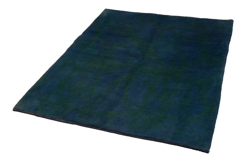 Håndknyttet Gabbeh Shiraz Uld Mørkeblå / Mørkegrøn 152x190cm - Håndvævede tæpper - Orientalske tæpper - Persisk tæppe