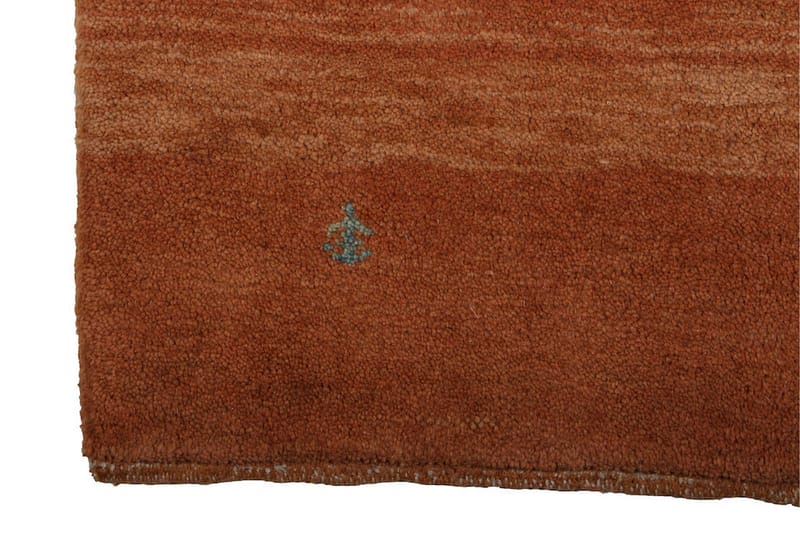 Håndknyttet Gabbeh Shiraz Uld Orange 87x126cm - Håndvævede tæpper - Orientalske tæpper - Persisk tæppe