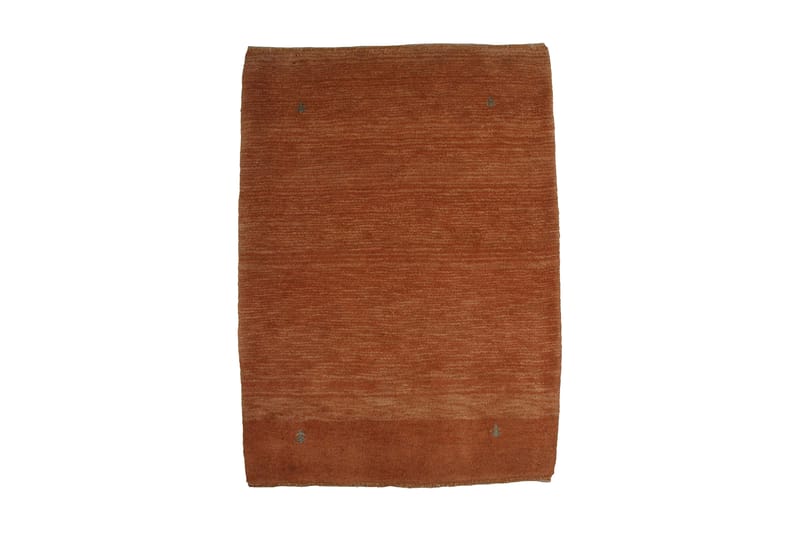 Håndknyttet Gabbeh Shiraz Uld Orange 87x126cm - Tekstiler - Tæpper - Orientalske tæpper