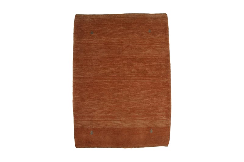 Håndknyttet Gabbeh Shiraz Uld Orange 87x126cm - Håndvævede tæpper - Orientalske tæpper - Persisk tæppe