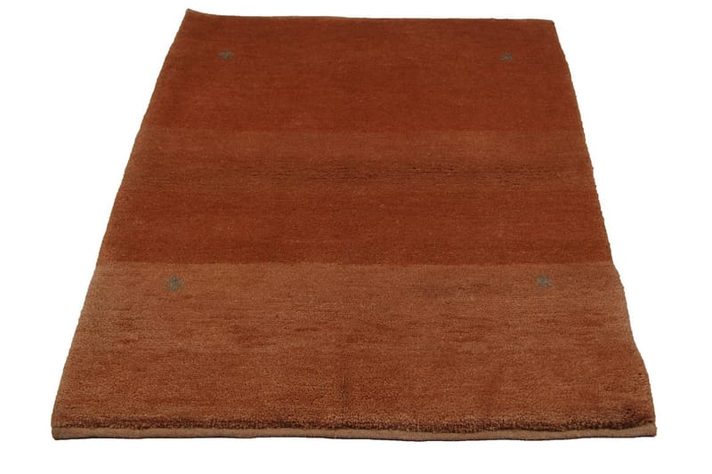 Håndknyttet Gabbeh Shiraz Uld Orange 88x115cm - Håndvævede tæpper - Orientalske tæpper - Persisk tæppe