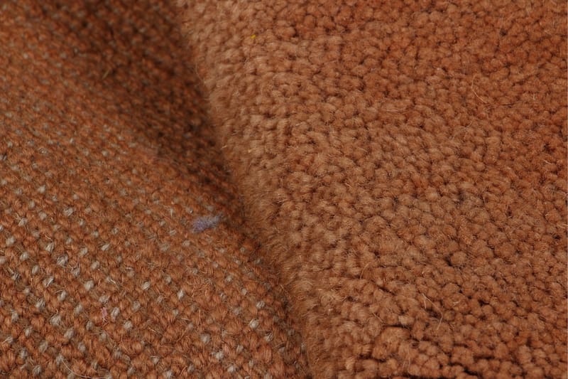 Håndknyttet Gabbeh Shiraz Uld Orange 88x115cm - Håndvævede tæpper - Orientalske tæpper - Persisk tæppe