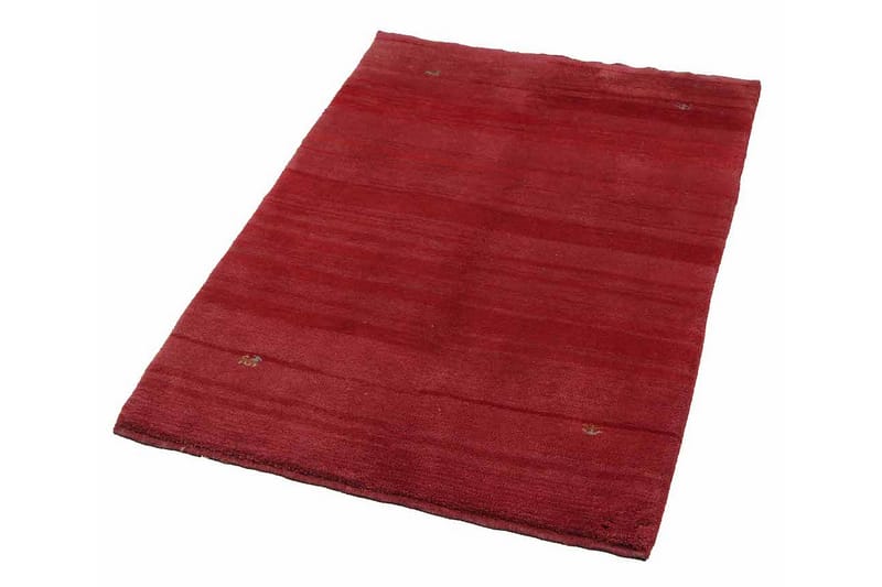 Håndknyttet Gabbeh Shiraz uld rød 101x137cm - Håndvævede tæpper - Orientalske tæpper - Persisk tæppe
