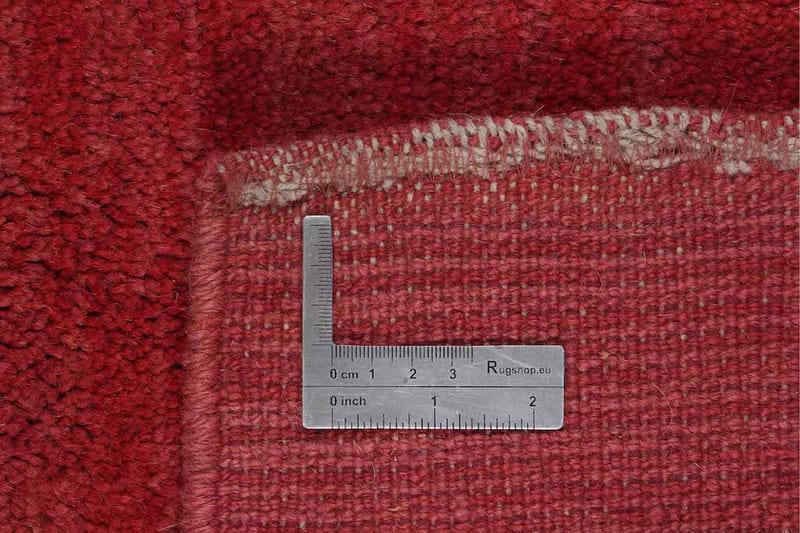 Håndknyttet Gabbeh Shiraz uld rød 101x137cm - Håndvævede tæpper - Orientalske tæpper - Persisk tæppe